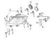 Diagram for Mazda CX-9 Headlight - TD11-51-0L0J