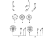 Diagram for Mazda MX-6 Alloy Wheels - 9965-C4-5540