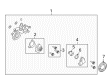 Diagram for Mazda Water Pump Pulley - AJ57-15-131B