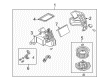 Diagram for Mazda Protege Blend Door Actuator - GE4V-61-B60