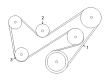 Diagram for Mazda Tribute Timing Belt Idler Pulley - YF09-15-930B
