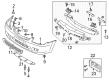 Diagram for Mazda Protege Grille - B30P-50-1T1A