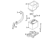 Diagram for Mazda MX-3 Battery Hold Downs - B465-56-03XA