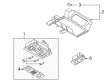 Diagram for Mazda Millenia Dome Light - T001-69-970E-80