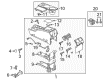 Diagram for Mazda 5 Cup Holder - CD84-64-39X-02