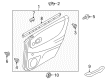 Diagram for Mazda Protege Power Window Switch - GE4T-66-380C-43