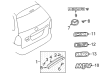 Diagram for Mazda MPV Emblem - LC63-51-761