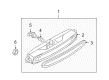 Diagram for Mazda 6 Third Brake Light - GJ6J-51-580D