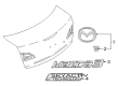 Diagram for Mazda Emblem - BHN1-51-721