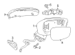Diagram for Mazda Car Mirror - DBY2-69-121