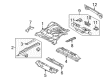 Diagram for Mazda Tribute Rear Crossmember - EF91-53-940B