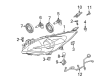 Diagram for Mazda 3 Headlight Screws - 9987-50-416