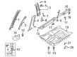 Diagram for Mazda Protege Pillar Panels - B30D-68-220-65