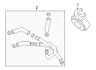 Diagram for Mazda Engine Oil Cooler - AJ03-14-700A