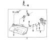 Diagram for Mazda 626 Headlight Bulb - GJ21-51-0A3