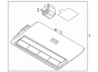 Diagram for Mazda CX-90 Dome Light - K616-69-97YA-02