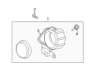 Diagram for Mazda RX-8 Fog Light - FE01-51-680D