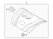 Diagram for Mazda CX-5 Engine Cover - PE01-10-2F0B