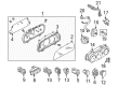 Diagram for Mazda Tribute Instrument Panel Light Bulb - EC02-61-C9Y