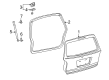 Diagram for Mazda MPV Liftgate Hinge - LC62-62-210B