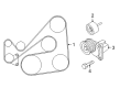 Diagram for Mazda 6 A/C Idler Pulley - L501-15-940A