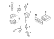 Diagram for Mazda Tribute Temperature Sender - 1FAA-18-707A
