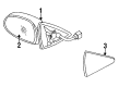 Diagram for Mazda MX-3 Car Mirror - DB18-69-183