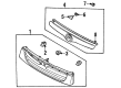 Diagram for Mazda 626 Grille - GD1E-50-710C-00
