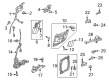 Diagram for Mazda Rear Door Striker - DN4E-73-361A