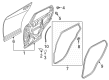 Diagram for Mazda CX-30 Door Seal - DGH9-73-760