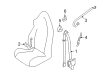 Diagram for Mazda RX-8 Seat Belt - FEY1-57-L30A-02