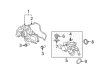 Diagram for Mazda CX-9 Belt Tensioner Bolt - 9XF0-32-787L