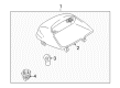 Diagram for Mazda 626 Third Brake Light - GG2A-51-580-80