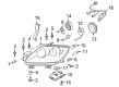 Diagram for Mazda Headlight Bulb - 0000-11-9005