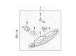 Diagram for Mazda 3 Third Brake Light - BBM4-51-580G