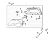 Diagram for Mazda RX-8 Fog Light - FF14-51-690A