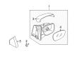 Diagram for Mazda CX-9 Car Mirror - L208-69-1A1A-06