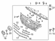Diagram for Mazda CX-3 Grille - DN2W-50-B51