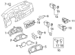 Diagram for Mazda CX-9 Tachometer - TK22-55-471