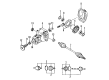Diagram for Mazda RX-7 Drive Shaft - PF03-25-100