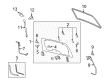 Diagram for Mazda Tribute Lift Support - ZZCA-62-6B0