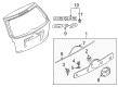 Diagram for Mazda 5 Emblem - TD11-51-731
