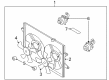 Diagram for Mazda 626 Radiator fan - FS1G-15-025B