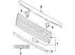 Diagram for Mazda GLC Grille - BE3250710B