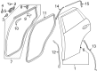 Diagram for Mazda Door Seal - KB7W-68-913C