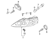 Diagram for Mazda 6 Headlight - GP7B-51-0L0B