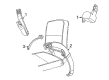 Diagram for Mazda B2300 Seat Belt - 1F70-88-941-00