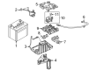 Diagram for Mazda Battery Tray - KBB3-56-040B