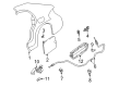 Diagram for Mazda 626 Fuel Door - GD7A-42-410C