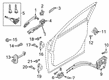 Diagram for Mazda MX-30 EV Exterior Door Handle - BDGG-58-410H-33